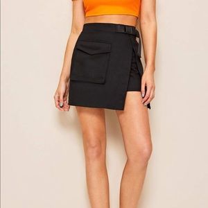 Boohoo Pocket Detail Wrap Skirt